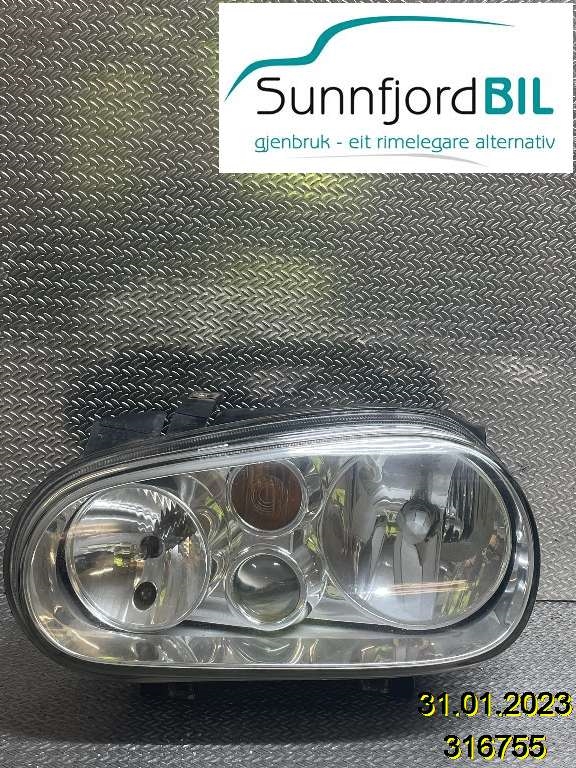 Frontlykt venstre halogen til VW Golf IV, 1998-2003  (VOLKSWAGEN|1J1941017N)
