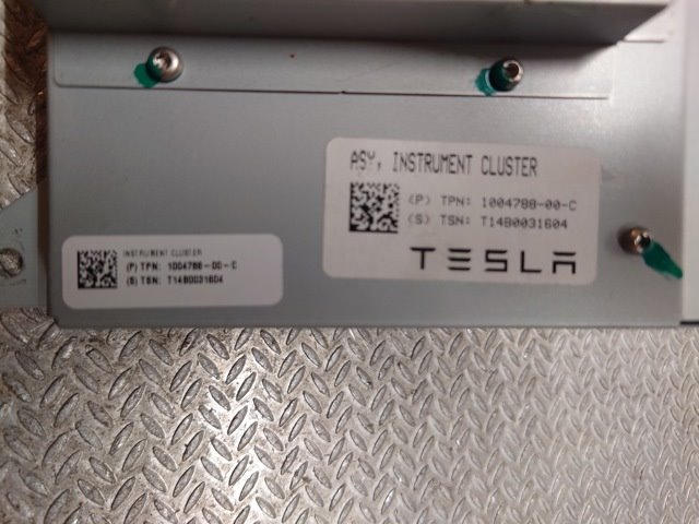 Instrumentpanel til Tesla Model S 2013-2016 (Fase 1)  (TESLA|1004788-00-C|)