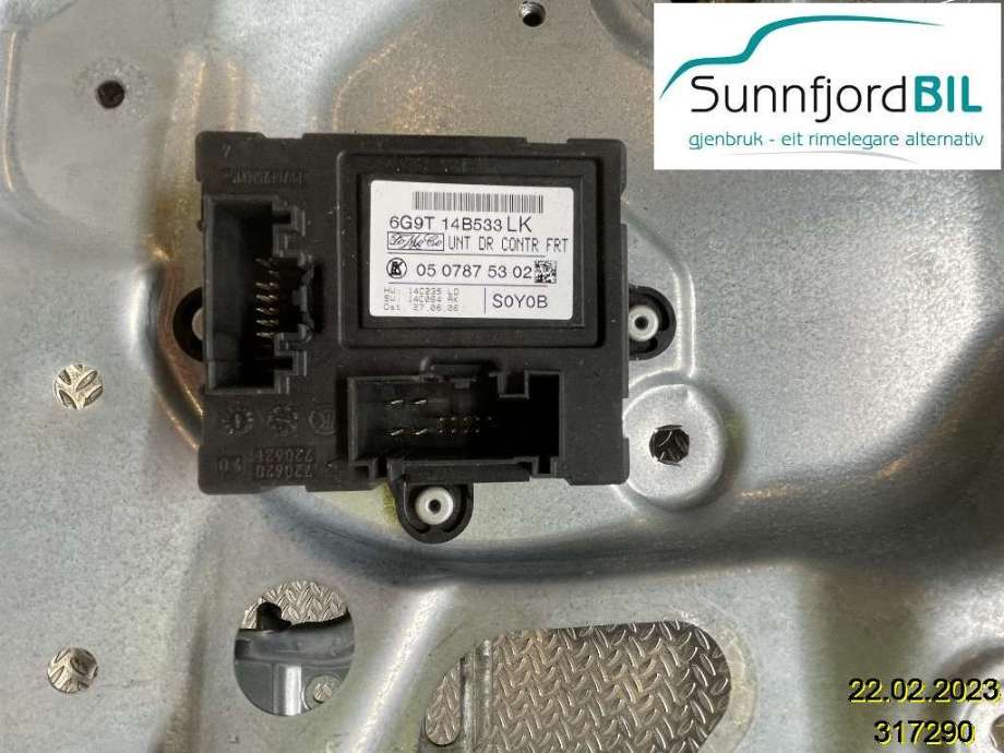 Styreenhet dør venstre foran til Volvo S80 2006-2013 (Type II, Fase 1) (VOLVO||0507875302|6G9T14B533LK)