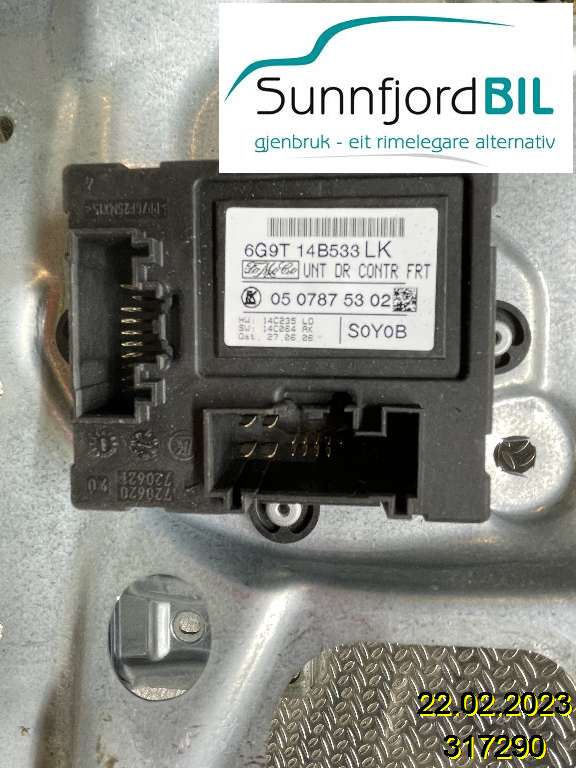 Styreenhet dør venstre foran til Volvo S80 2006-2013 (Type II, Fase 1) (VOLVO||0507875302|6G9T14B533LK)
