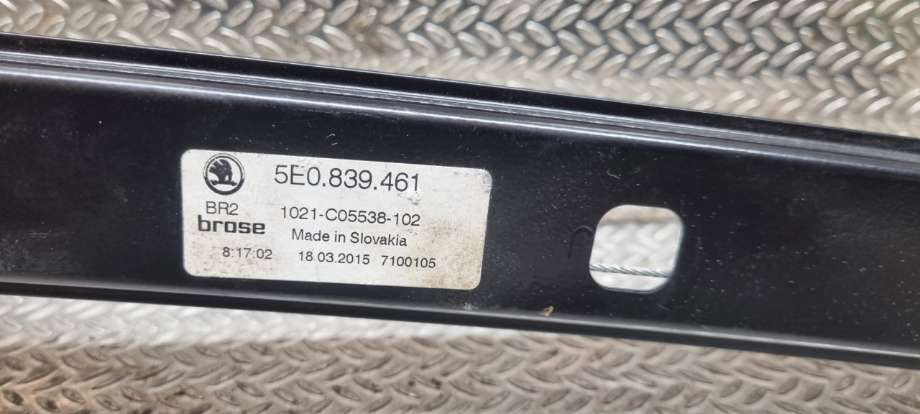 Ruteheis til Škoda Octavia, 2013-2016 (Type III, Fase 1)  (SKODA|5E0839461)