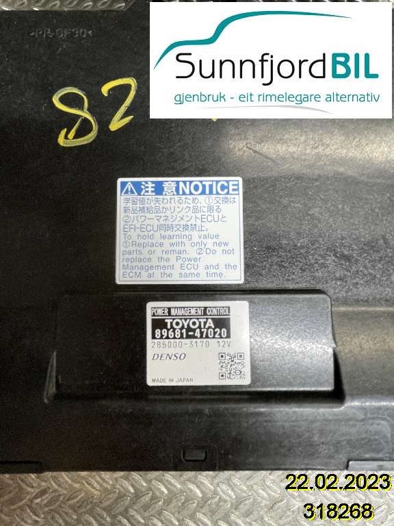 Styreenhet diverse til Toyota Prius +7 2012-2020 (Type III) (stasjonsvogn) (stasjonsvogn) (TOYOTA|8968147020|2850003170|)