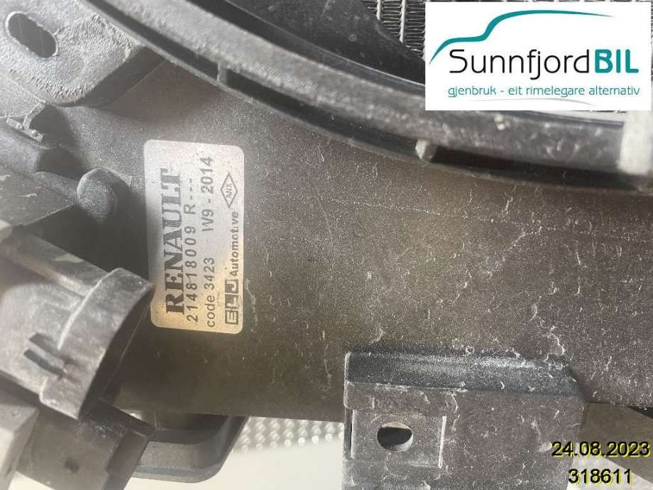 Kjølevifte til Renault Clio 2012-2016 (Type IV, Fase 1) (RENAULT|214753416R|214816703R|)