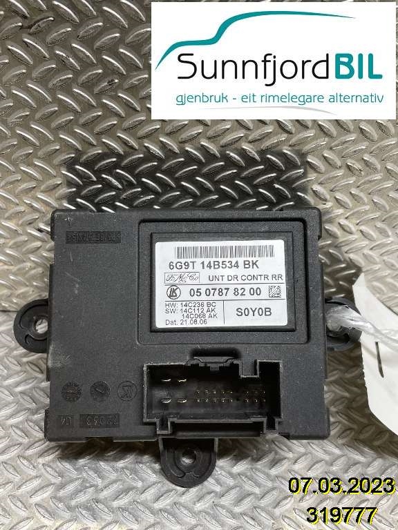 Styreenhet dør venstre foran til Ford S-Max 2006-2010 (Type I, Fase 1) (|0507878200|6G9T14B534BK)