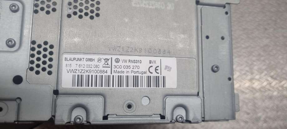 Bilstereo navigasjon til VW Touran 2007-2010 (Type I, Fase 2)  (VOLKSWAGEN|3C0035270|)