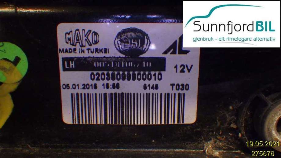 Baklykt venstre til Fiat Doblo 2010-->> (Type II)  (FIAT|51810674||02038099900010)