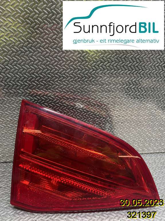 Baklykt venstre indre til Audi A4 2007-2014 (Type IV) (B8) (B8) (AUDI|8K9945093|)