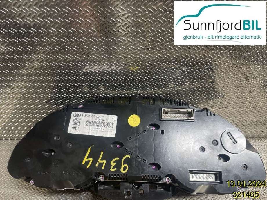 Instrumentpanel til Audi A4 2007-2014 (Type IV) (B8) (B8) (AUDI|8K0920930C|)
