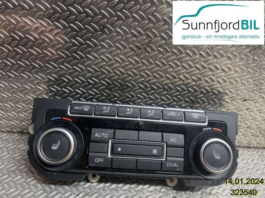 Varmeapparat betjening til VW Tiguan, 2011-2016 (Type I, Fase 2)  (VOLKSWAGEN|5K0907044HB)