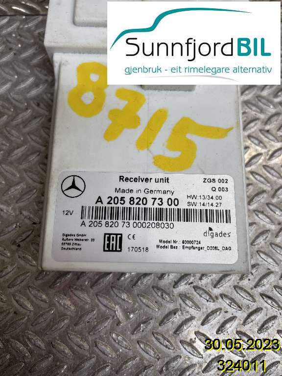 Styreenhet diverse til Mercedes E-Klasse 2016-2023 (W213) (W213) (MERCEDES|A2058203903||A2058207300)