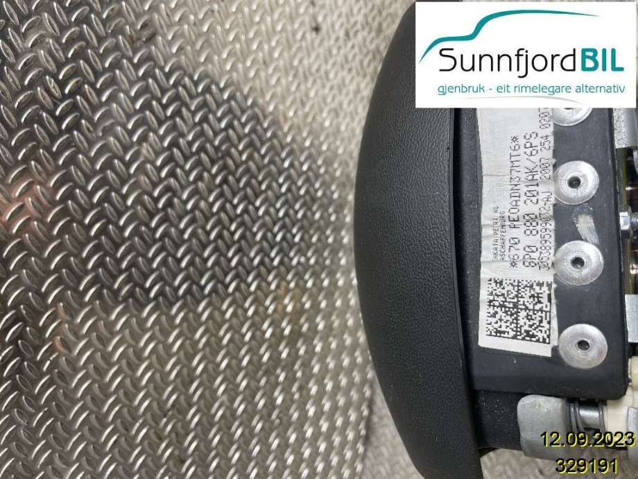 Airbag rattpute til Audi A3 2003-2008 (Type II, Fase 1)  (AUDI|8P0880201AJ||8P0880201AK)