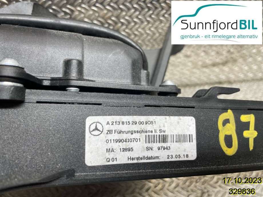 Motorrom diverse til Mercedes E-Klasse 2016-2023 (W213) (W213) (MERCEDES|A2138152900|)