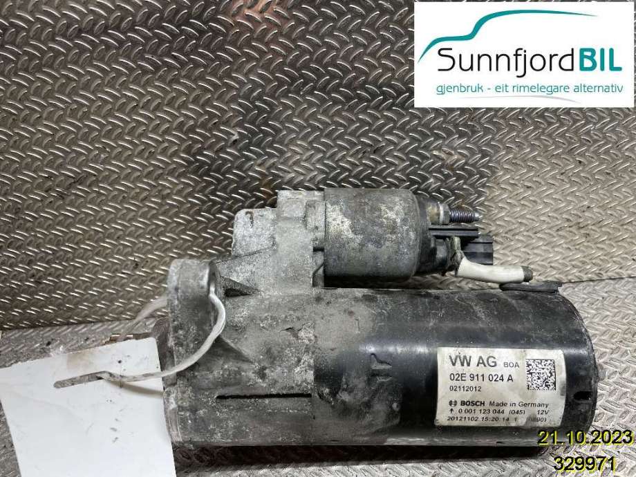 Starter diesel til VW Touran 2010-2015 (Type I, Fase 3)  (VOLKSWAGEN|02E911024A|0001123044|)