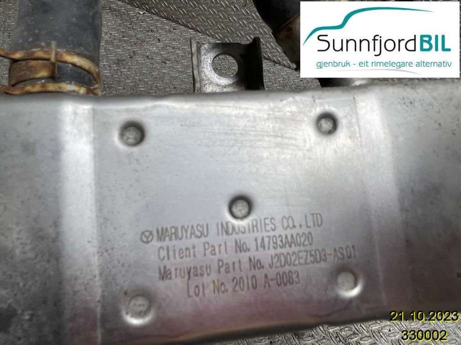 EGR-kjøler til Subaru Impreza 2008-2012 (Type III)  (SUBARU|14793AA020|J2D02EZ5D3|)