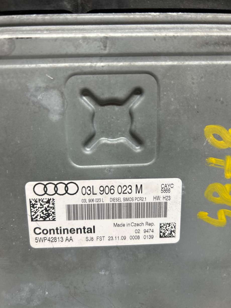 Styreenhet motor til Audi A3 2009-2012 (Type II, Fase 2)  (AUDI|03L906023M|5WP42813AA|03L 906 023 M)
