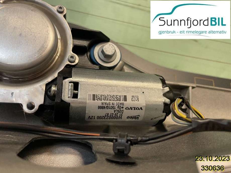 Viskermotor bakrute til Volvo V70 2007-2013 (Type III, Fase 1)  (VOLVO|31290787|W000023200)