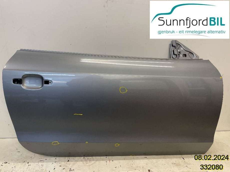 Dør høyre 2dørs til Audi A5 2007-2016 (Type I)  (Audi A5 CoupeQuattro 2,0|8T0 831 052 C|)