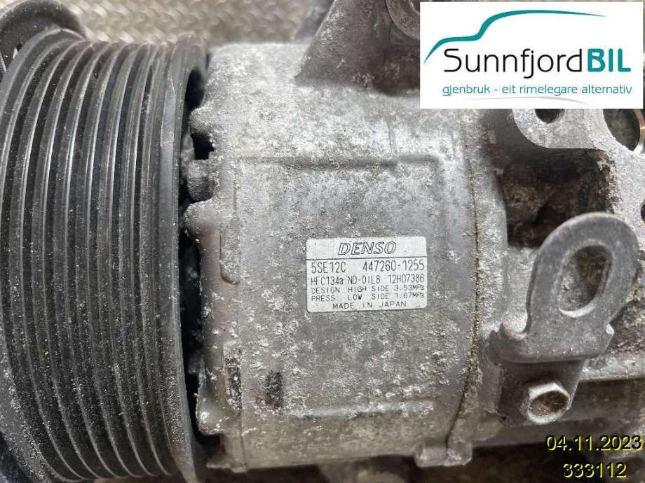 Aircondition kompressor til Toyota RAV4 2006-2009 (Type III, Fase 1)  (TOYOTA|8831042250|5SE12C|4472601255)