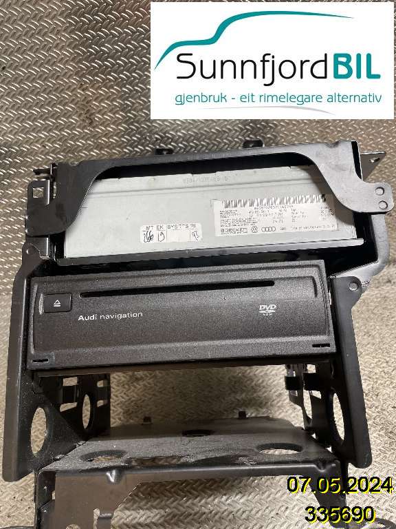 Bilstereo navigasjon til Audi A4, 2007-2014 (Type IV) (B8) (B8) (AUDI|4E0910888P)