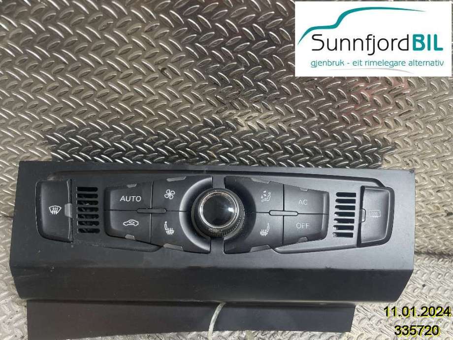 Varmeapparat betjening til Audi A4, 2007-2014 (Type IV) (B8) (B8) (AUDI|8T1820043AH)