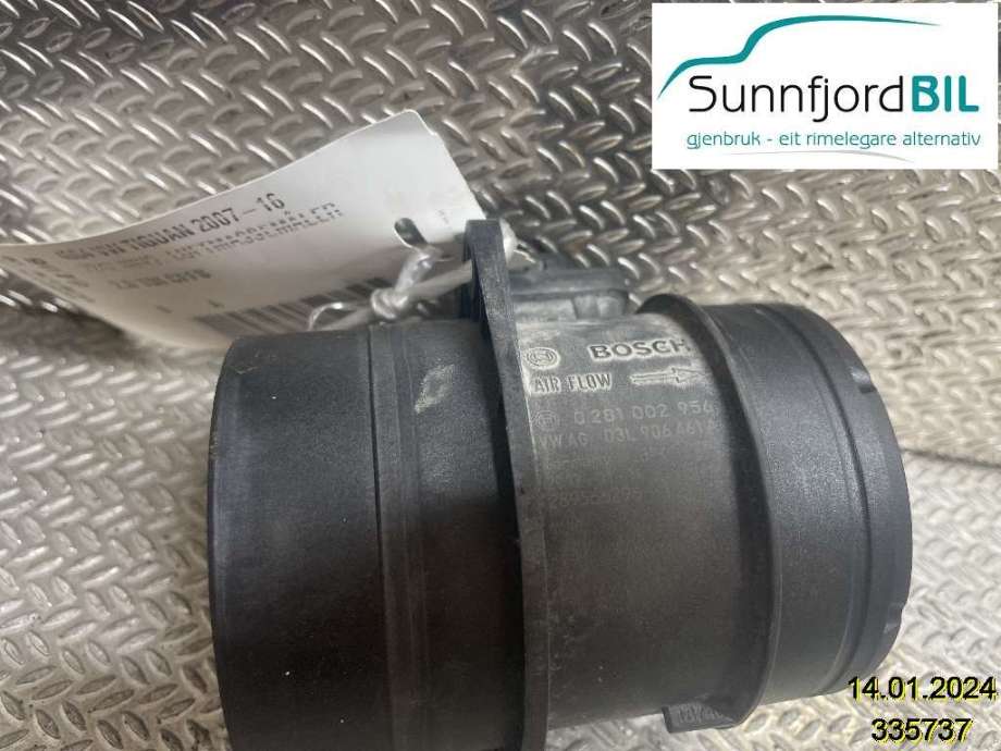 Luftmengde/luftmassemåler til VW Tiguan 2011-2016 (Type I, Fase 2)  (VOLKSWAGEN|03L906461A|0281002956)