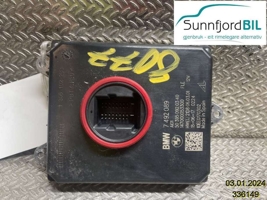 Styreenhet xenon/ballast til Mini Countryman, 2017-2023 (F60) (F60) (MINI|63 11 7 492 089)