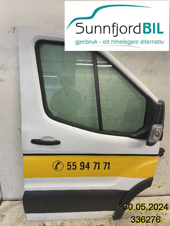 Dør høyre foran til Ford Transit Custom, 2013-2023 (Type I)  (FORD|2522810)