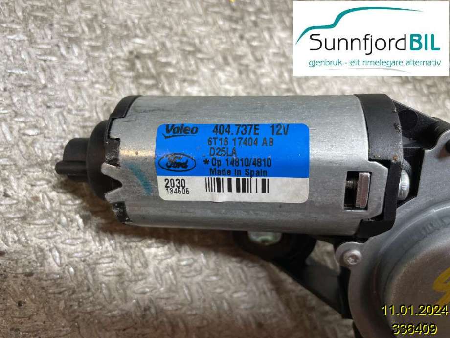 Viskermotor bakrute til Ford Transit Connect 2009-2013 (Type I, Fase 2) (FORD|6T1617404AB||404737E)