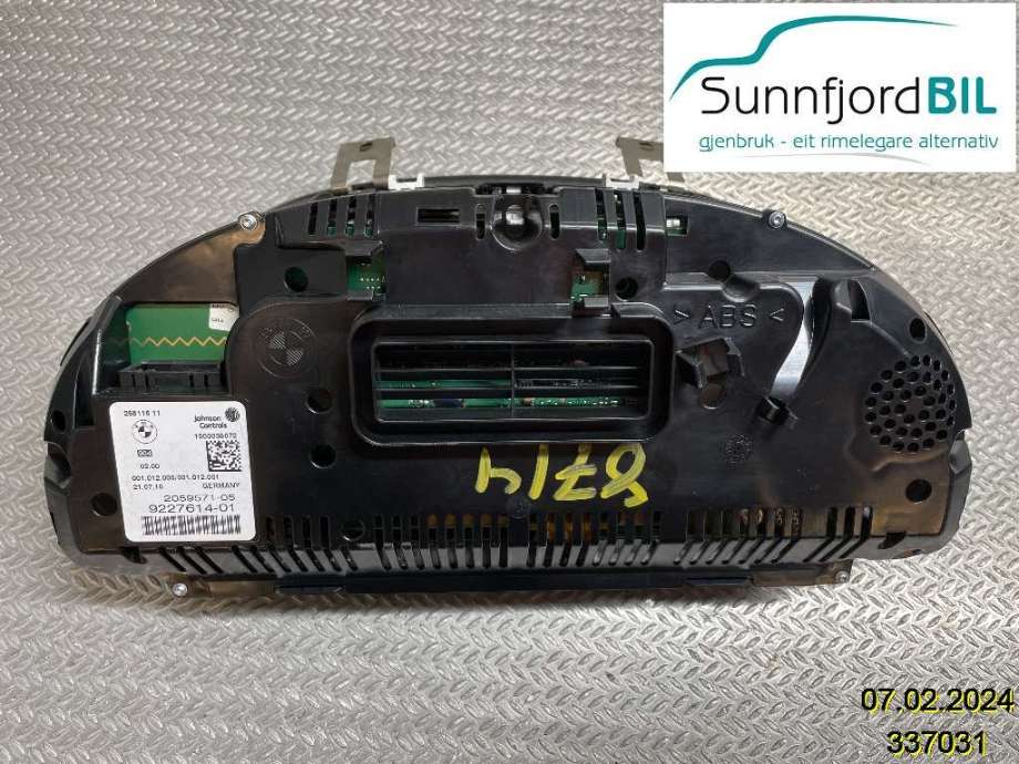 Instrumentpanel til BMW 5-Serie 2010-2017 (F10/F11) (F10/F11) (BMW|62 10 9 358 981||922761401)