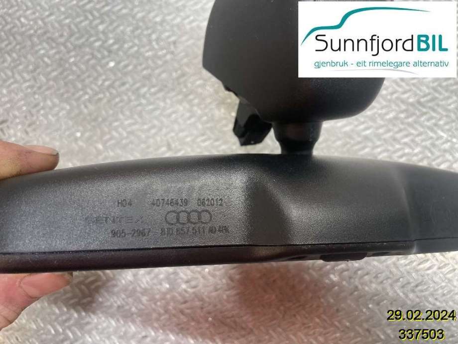 Speil innvendig til Audi A6 2011-2014 (Type IV, Fase 1) (C7) (C7) (AUDI|8T0 857 511 AD|)