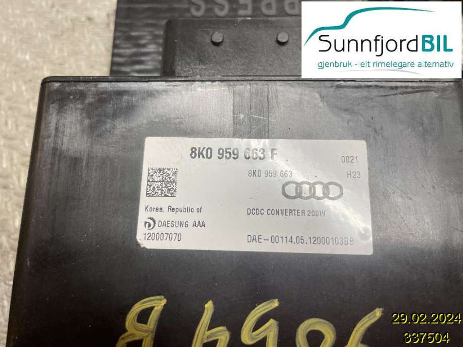 Styreenhet diverse til Audi A6, 2011-2014 (Type IV, Fase 1) (C7) (C7) (AUDI|)