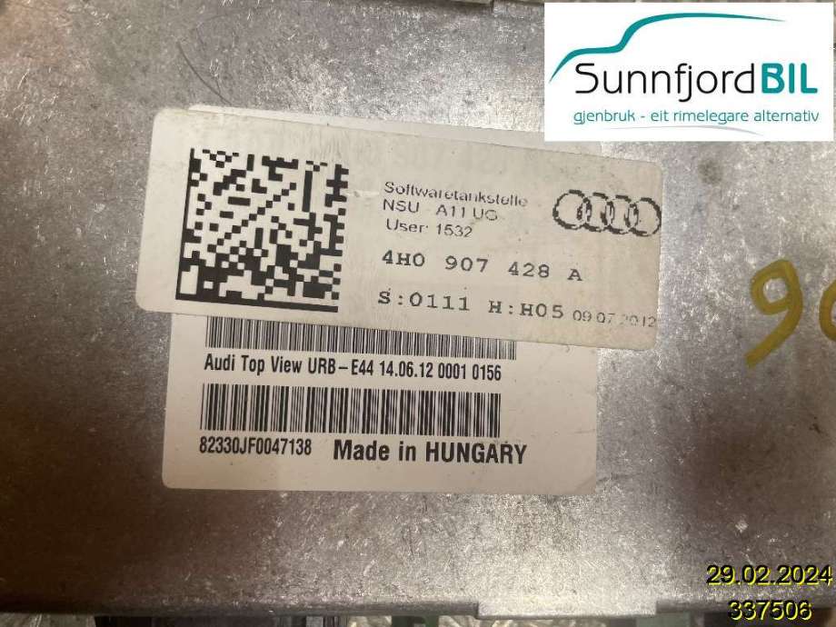 Styreenhet diverse til Audi A6, 2011-2014 (Type IV, Fase 1) (C7) (C7) (AUDI|)