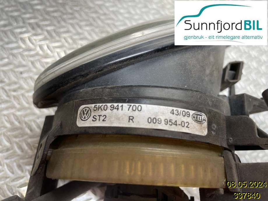 Tåkelykt høyre foran til VW Golf VI 2008-2012  (VOLKSWAGEN|5K0 941 700|)