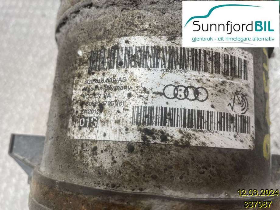 Fjærbein høyre foran til Audi A6, 2011-2014 (Type IV, Fase 1) (C7) (C7) (AUDI|)