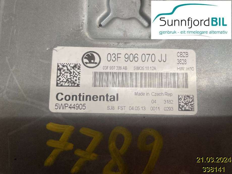 Styreenhet motor til Škoda Yeti, 2009-2013 (Fase 1)  (Skoda|)