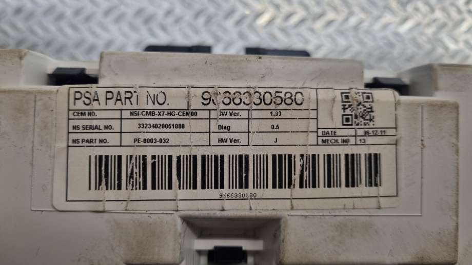 Instrumentpanel til Citroën C5 2008-2017 (Type II)  (CITROEN|6103 PN|98 098 674 80|9886330580)