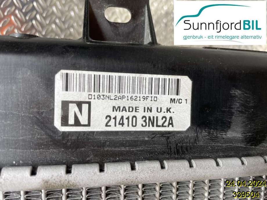 Radiator (automat gir) til Nissan E-NV200 2014-->>  (NISSAN|214103NL2A|)