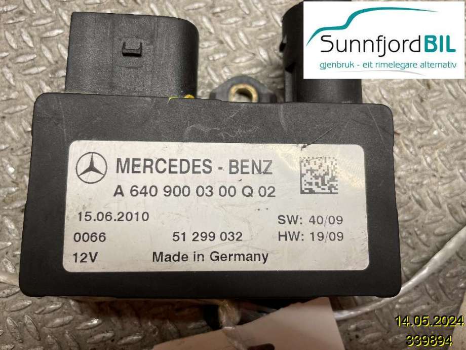 Rele gløde til Mercedes B-Klasse, 2008-2011 (Fase 2) (W245) (W245) (MERCEDES|A6409000300Q02)