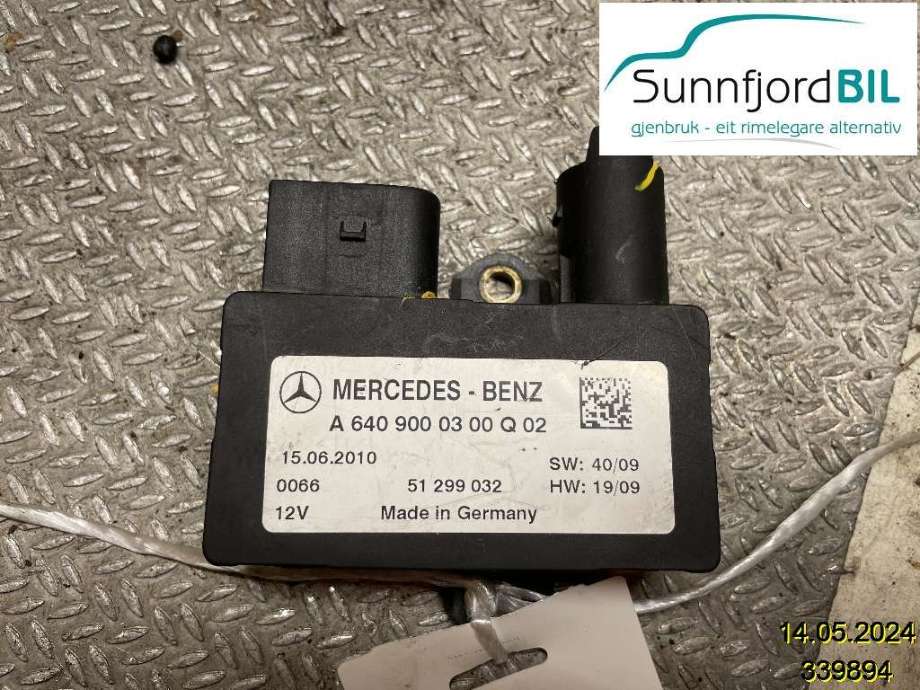 Rele gløde til Mercedes B-Klasse 2008-2011 (Fase 2) (W245) (W245) (MERCEDES|A6409000300Q02|)