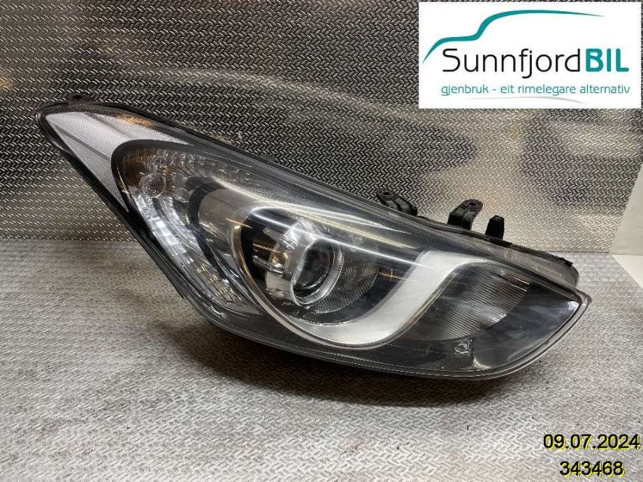 Frontlykt høyre halogen til Hyundai i30, 2012-2017 (Type II)  (HYUNDAI|92102A6000)