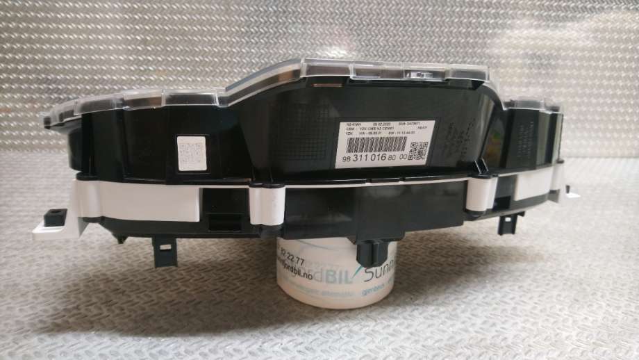 Instrumentpanel til Peugeot Partner 2015-2019 (Type II, Fase 2)  (PEUGEOT|98 311 016 80|)