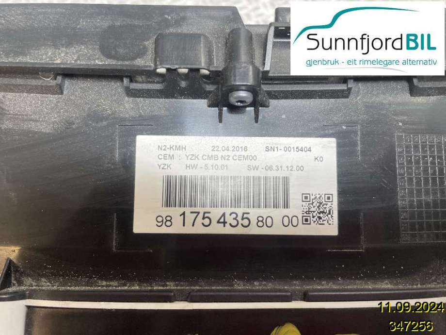 Instrumentpanel til Toyota Proace 2016-->> (Type II)  (TOYOTA||981754358000)