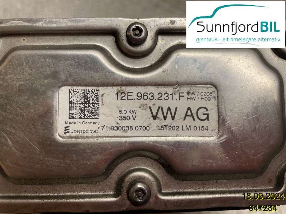 Varmeapparat register til VW e-Golf, 2014-2017 (Fase 1)  (VOLKSWAGEN|5QE 819 013 AD)