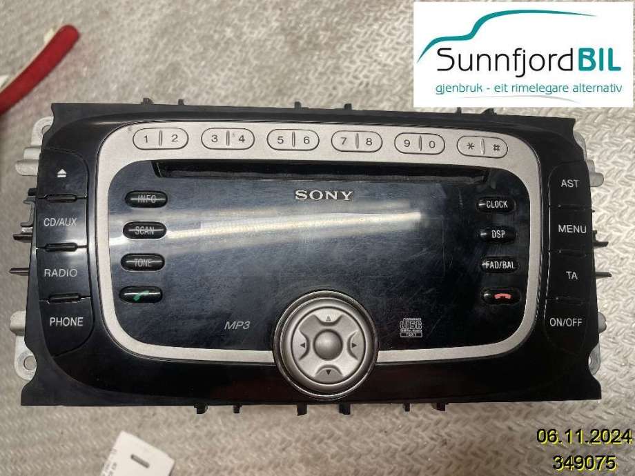 Bilstereo til Ford Mondeo 2007-2010 (Type IV, Fase 1)  (FORD|1805703|7S7T18C939CF|7S7T18C939CD)
