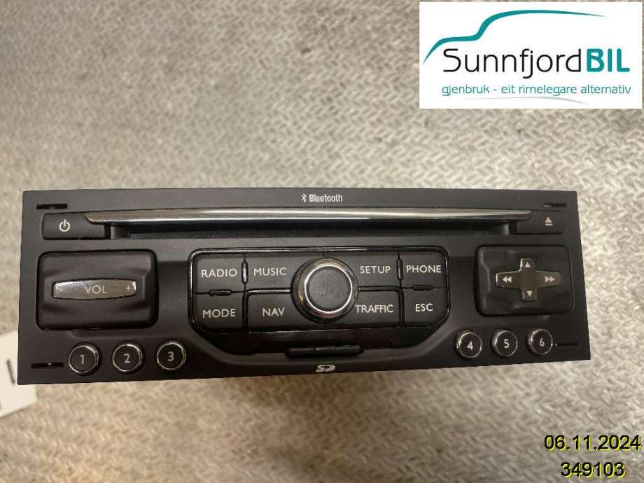 Bilstereo til Citroën C5 2008-2017 (Type II)  (CITROEN||1617331680|96778659ZD)