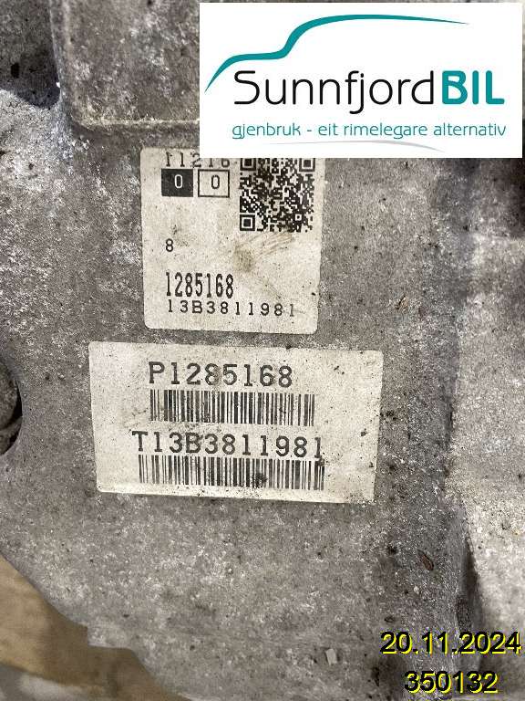 Girkasse automat til Volvo V70 2007-2013 (Type III, Fase 1)  (VOLVO|36050946|)