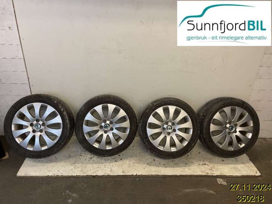 Felgsett aluminium til Škoda Superb, 2008-2015 (Type II)  (SKODA|)