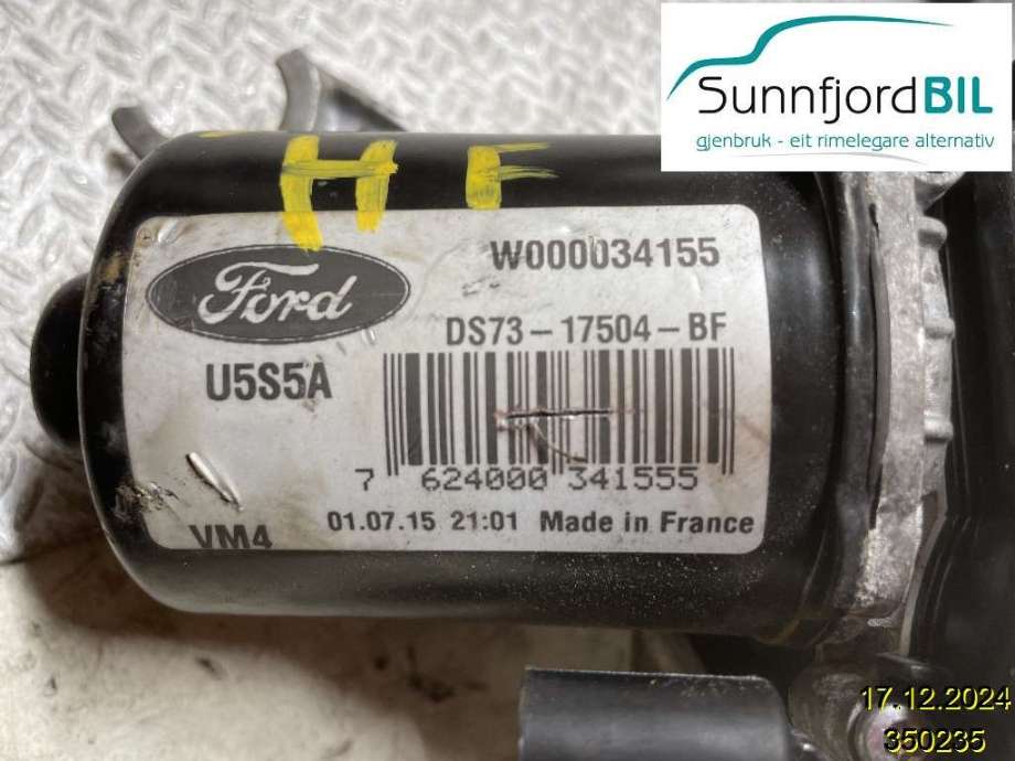 Viskermotor bakrute til Ford Mondeo, 2014-2019 (Type V, Fase 1)  (FORD|)