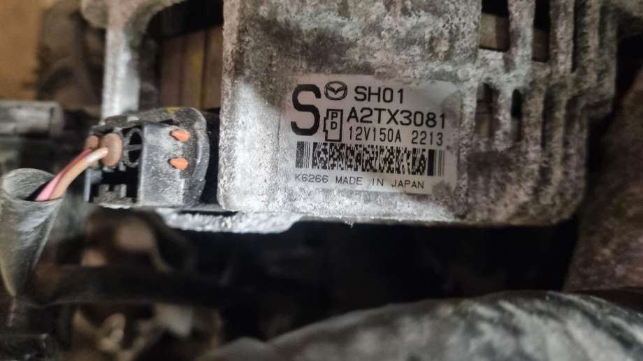 Dynamo til Mazda CX-5, 2012-2017 (Type I)  (MAZDA|A2TX3081)