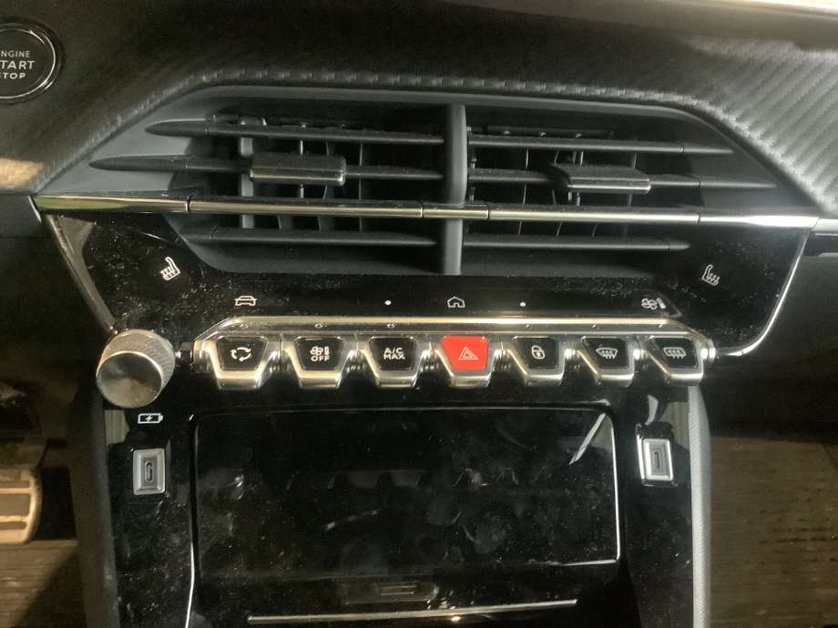 Varmeapparat betjening til Peugeot 208, 2019-->> (Type II)  (PEUGEOT|)